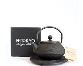 Czajnik żeliwny Kyoto 0,6 l, czarny.