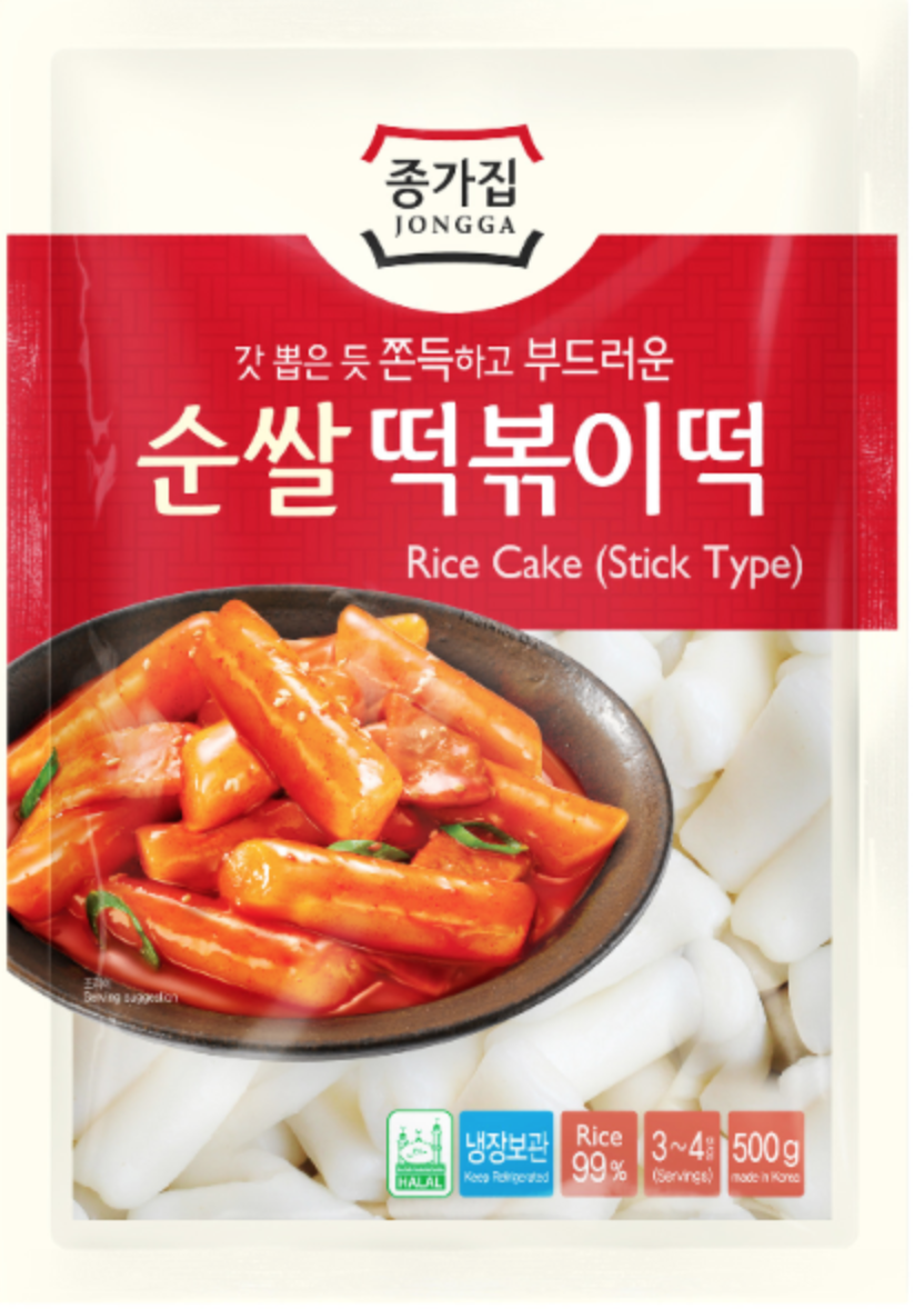 Kluski ryżowe do Tteokbokki 500 g Jongga