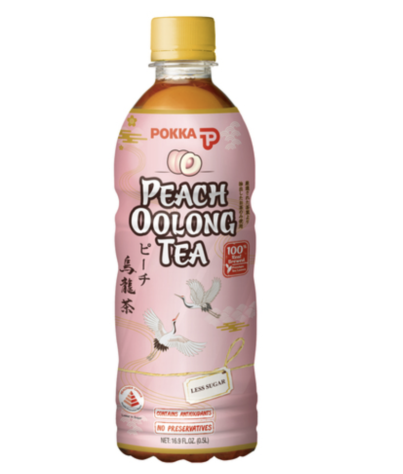 Pokka Oolong Tea brzoskwiniowy 500 ml – herbata Oolong bez cukru, napój niegazowany.