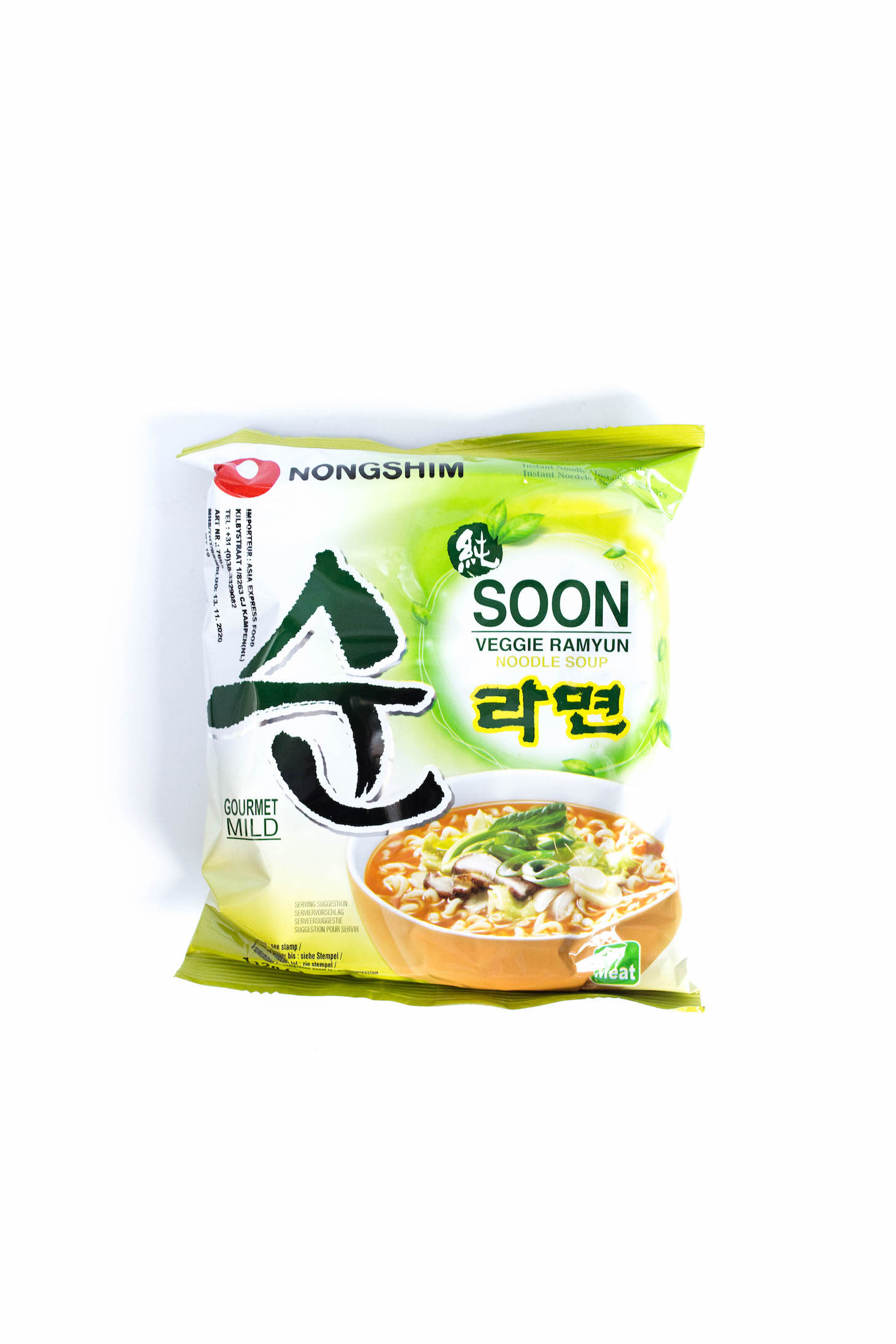 Koreańska Zupa Veggie Nongshim 112 g