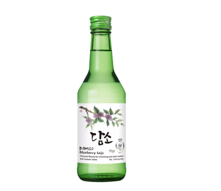 Soju koreański napój jagodowyDamso 350 ml 
