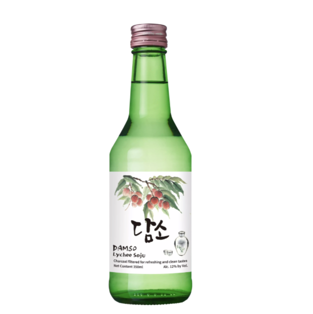 Soju napoj koreński lychee  Damso 350 ml