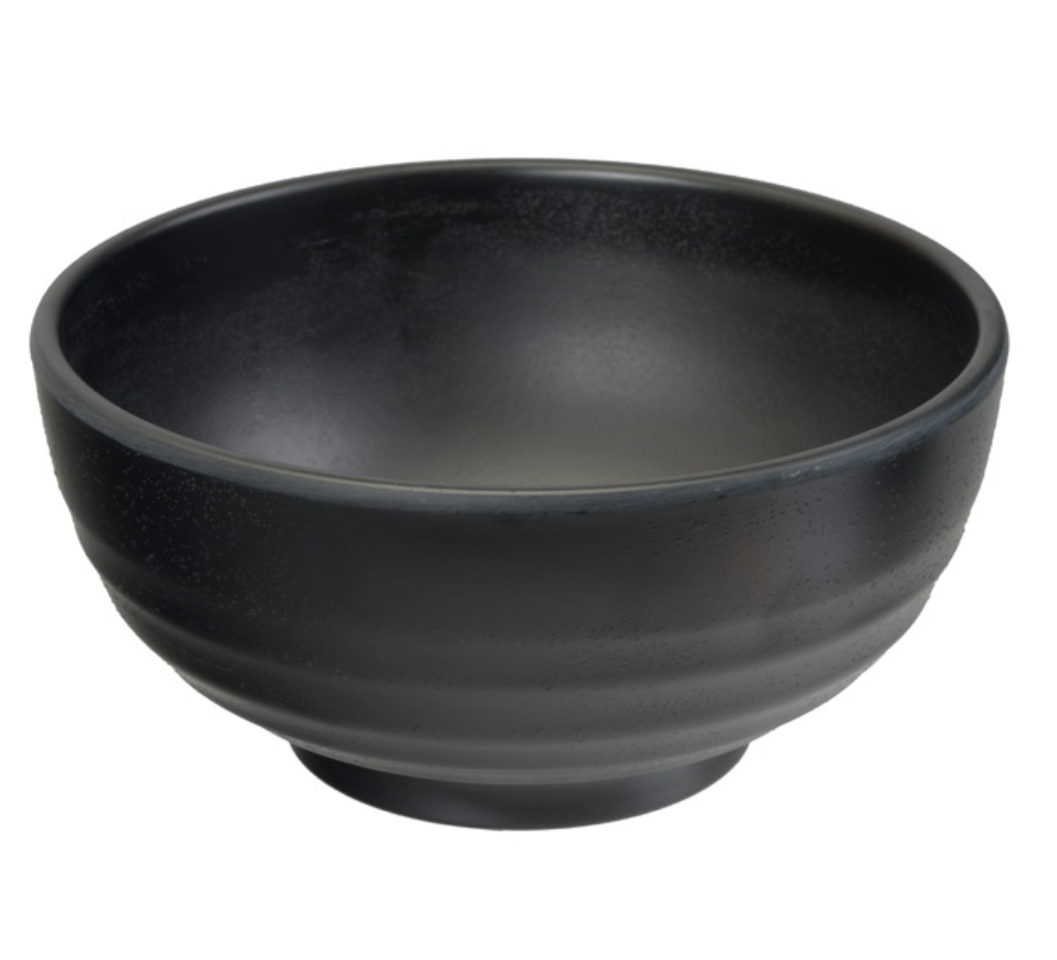 Miska do zup japońskich z melaminy czarny mat 16 cm x 8 cm