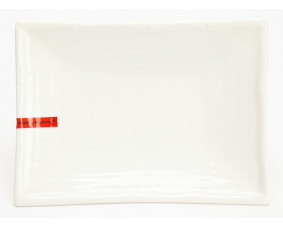 Talerz do sushi Shiro 17,5 x 13,5 cm, biały.