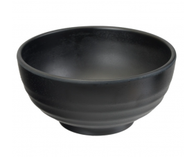 Miska do zup japońskich z melaminy czarny mat 16 cm x 8 cm